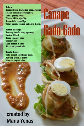 Canape Gado Gado Maria Yenas